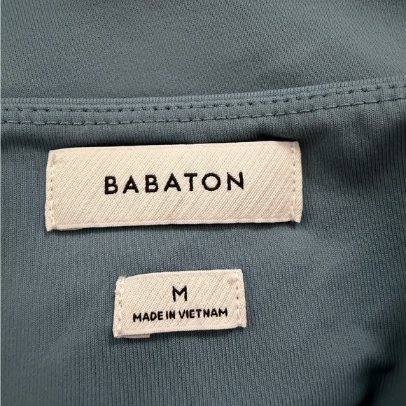 Aritzia Babaton Contour Squareneck Bodysuit Blue Medium - Picture 4 of 4